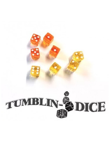 Tumblin-Dice - Dés Jaune Orange