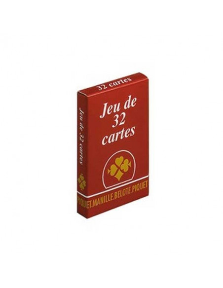 Jeu 32 Cartes - Dos Rouge 