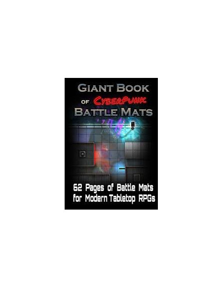 Livre plateau de jeu : The Giant Book of CyberPunk Battle Mats (A3)