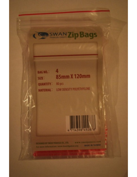 80 sachets ZIP 85 x 120 mm - Sachet Zip - Fungames