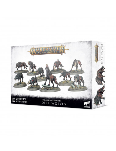 Age of Sigmar : Soulblight Gravelord : Dire Wolves
