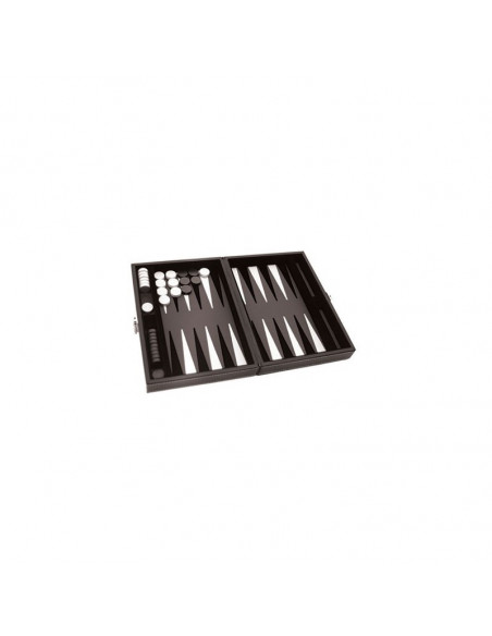 Backgammon Prestige 30cm Gris