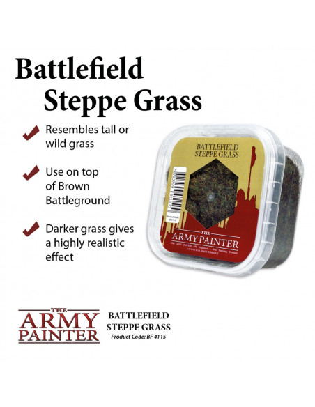 Army Painter : Flocages -  Battlefield Steppe Grass