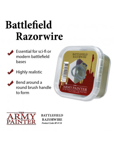 Army Painter : Flocages - Battlefield Razorwire