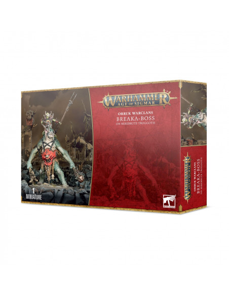 Age of Sigmar : Orruk warclans : Boss bestiaire sur Troggoth Fangebrute