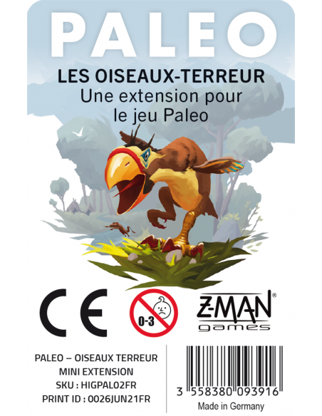 Paleo : Extension Les oiseaux-terreur