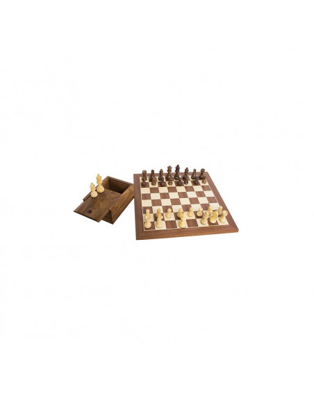 Jeu d'échecs T3 avec Plateau en acajou