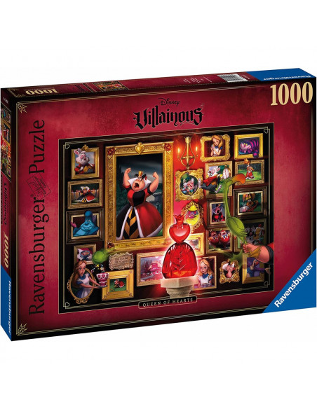 Puzzle Disney Villainous Blanche-Neige - La Reine de Coeur (1000 pièces)