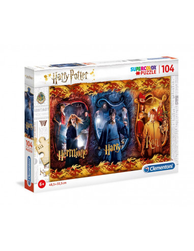 Harry Potter Puzzle Super Color Harry, Ron & Hermione (104 Pièces)
