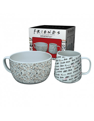FRIENDS - Set Petit Déjeuner Mug + Bol