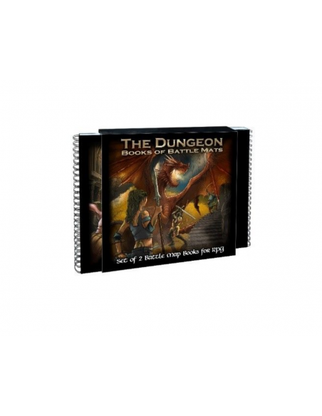 Livre plateau de jeu : Pack de 2 livres Dungeon Book modulaires (60cmx60cm)