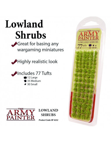 ARMY PAINTER - HERBES SYNTHÉTIQUES - LOWLAND SHRUBS