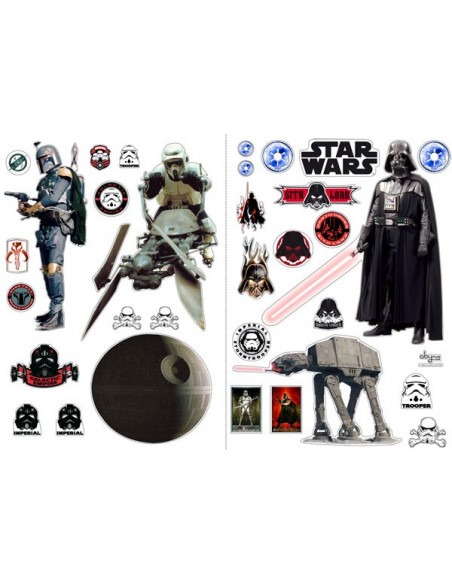 STAR WARS - Stickers - 100x70cm - L'empire  - Fungames