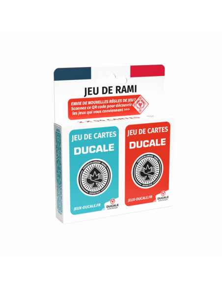 JEU DE 54 Cartes X2 - RAMI DUCALE OPTIC ECOPACK