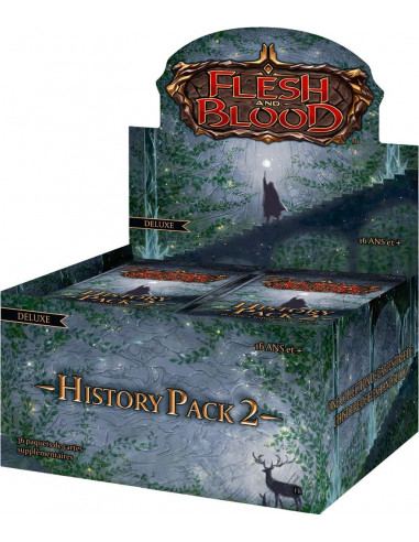 FLESH & BLOOD (FAB) : HISTORY PACK 2 (Black Label) - Display (Boîte) complet et scellé de 36 Boosters (FR) (24/02)