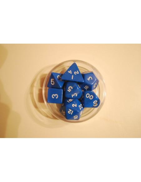 Set de 7 dés BLEU - Dé - Fungames