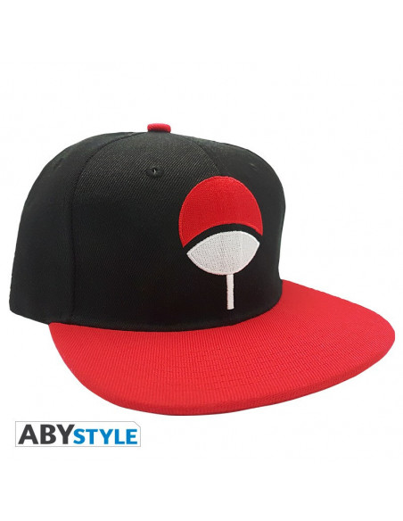 NARUTO SHIPPUDEN - Casquette snapback- Noir & Rouge - Uchiwa