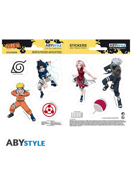 NARUTO - Stickers - 16x11cm/ 2 planches - Equipe 7