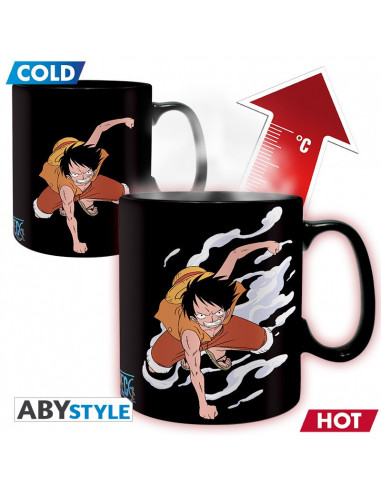 ONE PIECE - Mug Heat Change - 460 ml - Luffy&Ace
