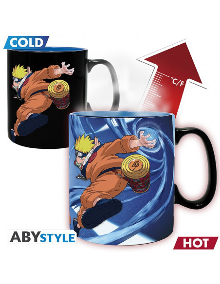 NARUTO - Mug Heat Change - 460 ml - Naruto & Sasuke