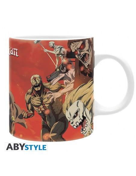 ATTACK ON TITAN - Mug - 320 ml - Scène de bataille