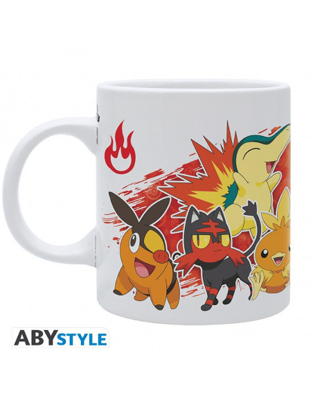 POKEMON - Mug - 320 ml - Starters Feu Blanc