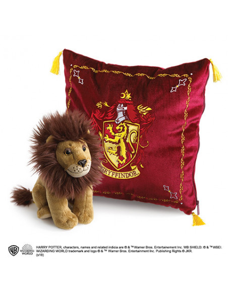 Peluche et coussin de la Maison de Gryffondor - Harry Potter