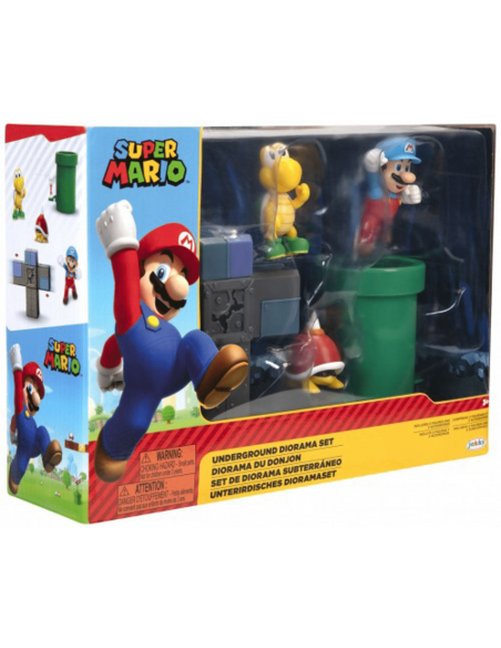 Nintendo - Super Mario Diorama du monde souterrain - 5 figurines 6 cm