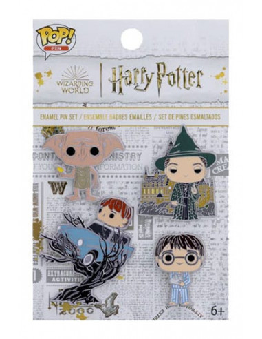 Harry Potter POP! Pin set 4 pin's émaillés HP Anniversary Chamber of Secrets