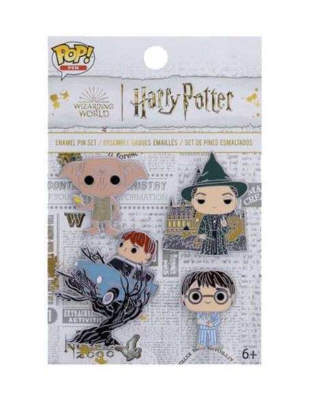 Harry Potter POP! Pin set 4 pin's émaillés HP Anniversary Chamber of Secrets