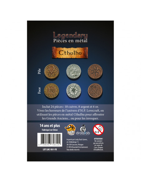 LEGENDARY METAL COINS – Set Cthulhu