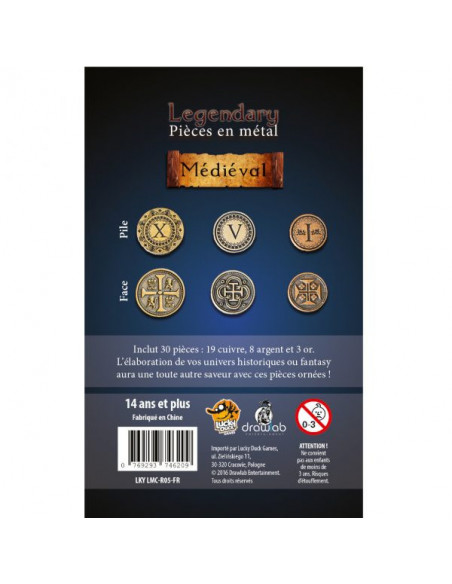 LEGENDARY METAL COINS – Set Médiéval