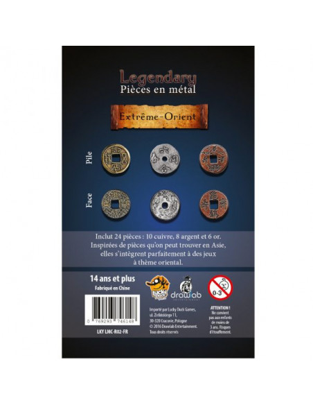 LEGENDARY METAL COINS – Set Extrême-Orient