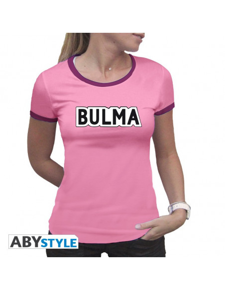 DRAGON BALL - Tshirt "Bulma" femme MC rose - premium