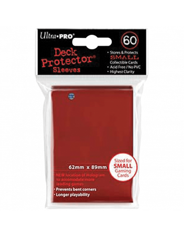 ULTRA PRO : 60 Sleeves Japonais Rouge