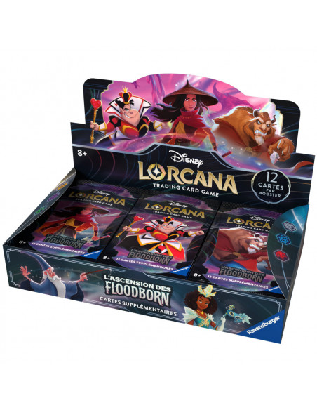 Disney Lorcana - L'Ascension des Floodborn : Display de 24 boosters (Précommande Réassort 20/12/23 au plus tard)