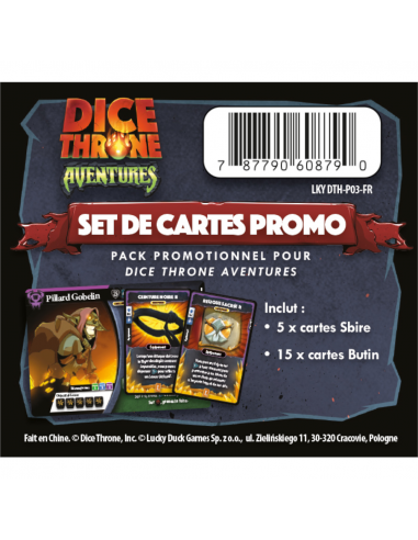 DICE THRONE ADVENTURES – Cartes Promo