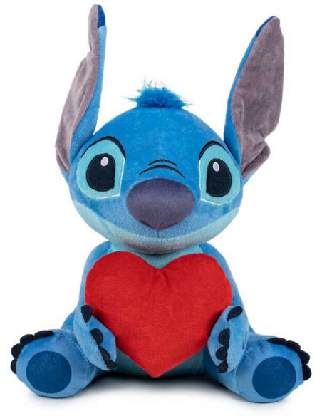 Lilo & Stitch - Stitch Coeur - Peluche Sonore - 30cm