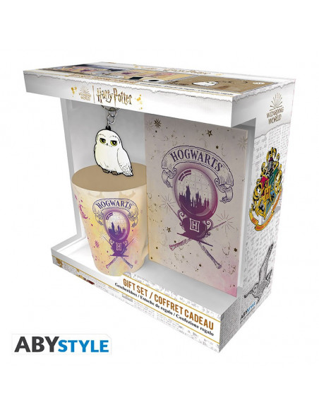 HARRY POTTER - Pack Mug + Porte clé Hedwig + Cahier Poudlard