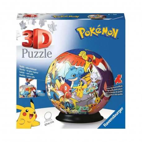 Ravensburger - Pokémon Puzzle 3D Globe 72 Pièces