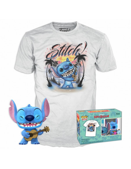 FUNKO POP! POP & TEE: L&S - UKELELE STITCH (S)