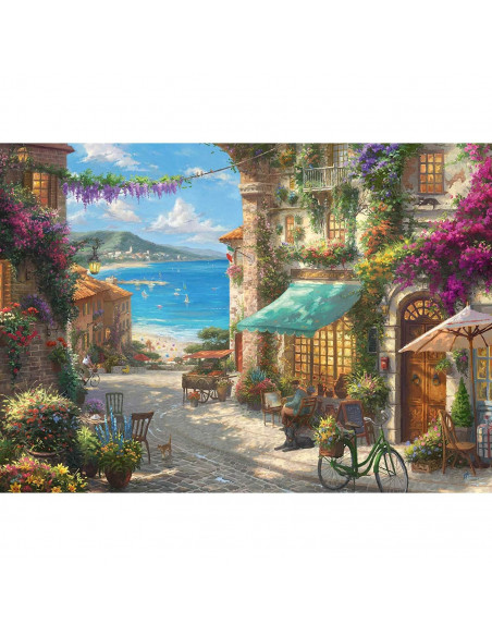 PUZZLE SCHMIDT : Café sur la Riviera italienne, 1000 pcs