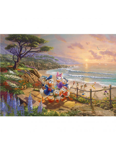 PUZZLE SCHMIDT : Disney, Donald a la plage, 1000p