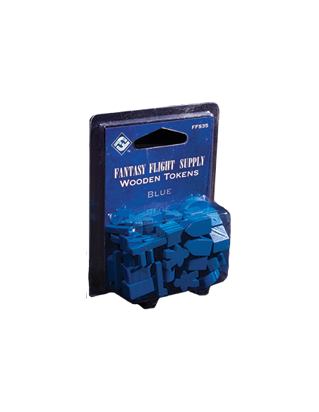 Fantasy Flight Supply Wooden Token - Bleu