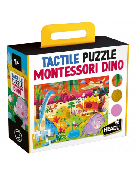 Tactile Puzzle Montessori Dino