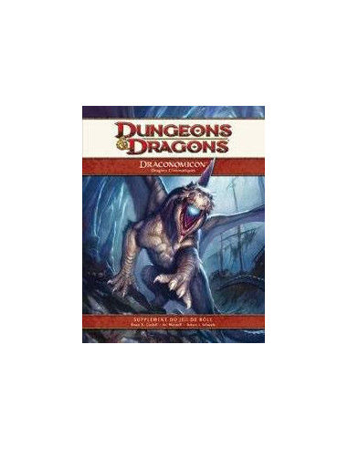 Draconomicon  Dungeons & Dragons Ed.4 (rayures sur la page avant )