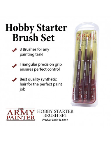 ARMY PAINTER - PINCEAUX - HOBBY STARTER BRUSH SET