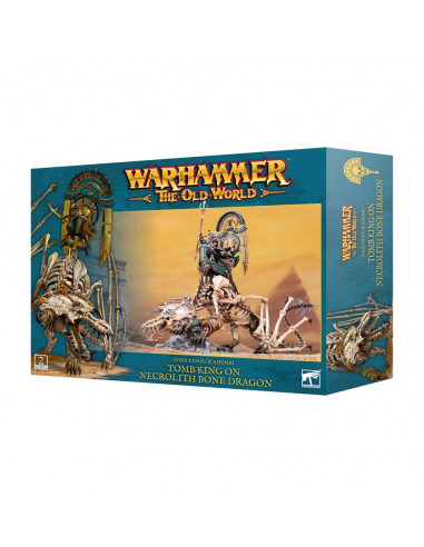 Warhammer - The Old World - Roi des Tombes/Prêtre Liche sur Dragon d'Os Nécrolithe