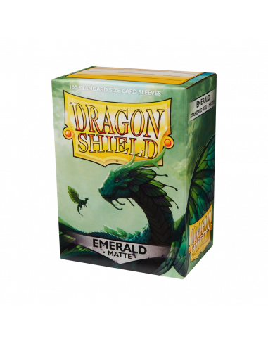 100 Dragon Shield Matte : Emerald