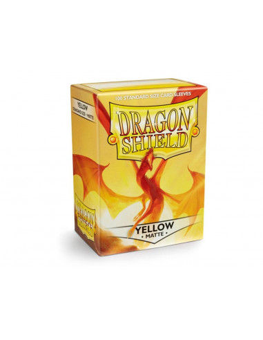100 Dragon Shield Matte : Yellow
